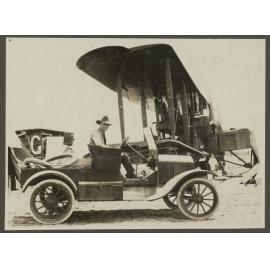 Motor car and Vickers Vimy