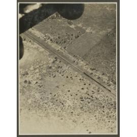 Aerial view of a railway