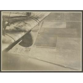 Aerial view of a railway