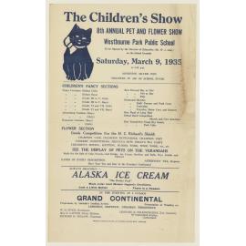 The Children's Show : 8th annual pet and flower show : [poster]