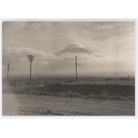 Mountain shrouded in cloud