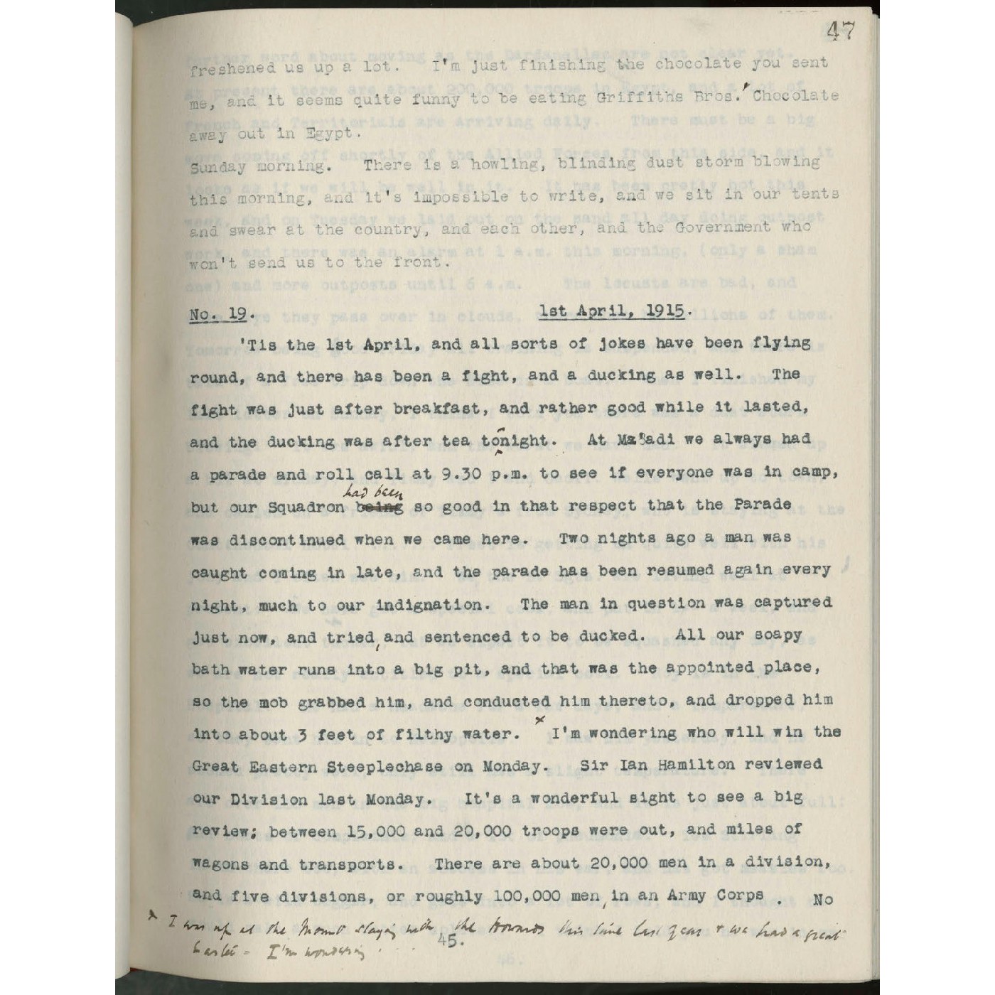 Letters by and about Ross Smith
