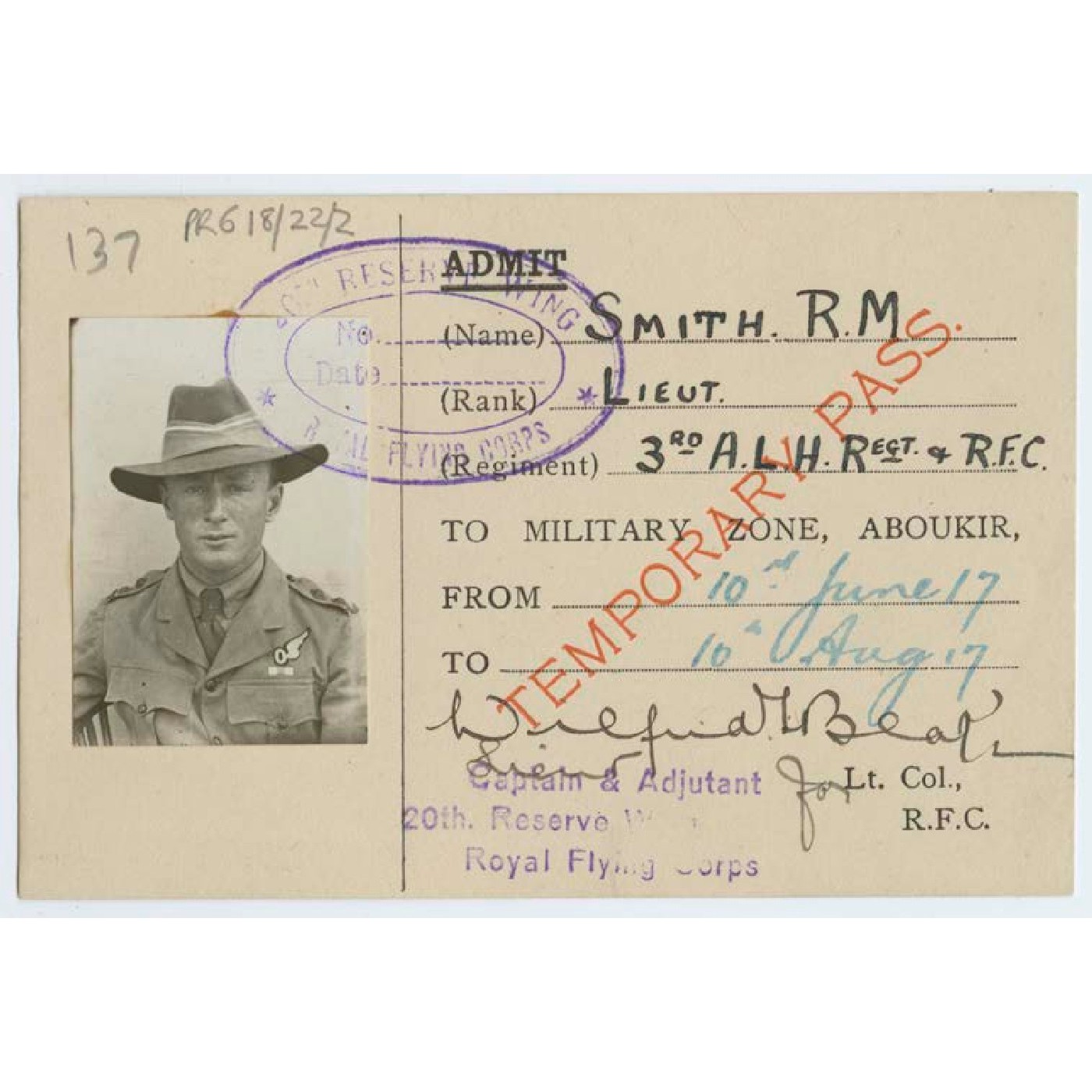 Miscellaneous military documents