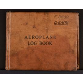 Aeroplane Log Book for Vickers Vimy G-EAOU