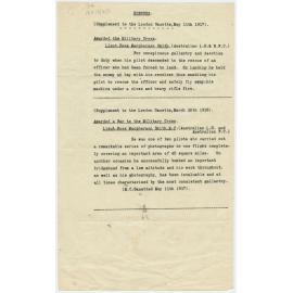 Honours list extracts
