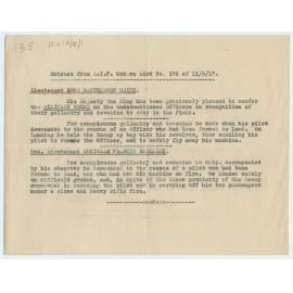 Extract from A.I.F. orders list
