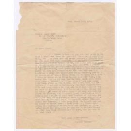 Letter from Lord Nelson [transcript]