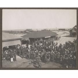 Soldiers preparing for departure