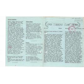 GMH Cobbers Club News