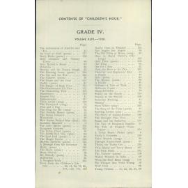 The Children's hour : grade IV