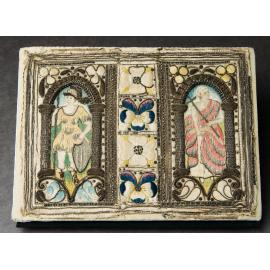 English embroidered book binding of the 17th century
