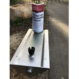 Drink fountain warning