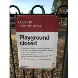 Playgrounds closed