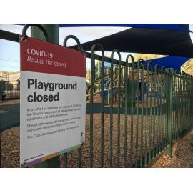 Playground closed, Felixstow