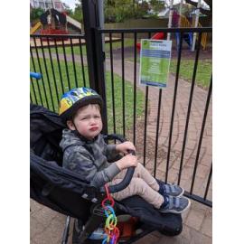 "Read me the sign again, Mummy"