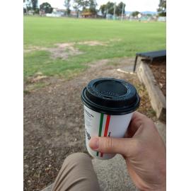 Takeaway coffees in parks