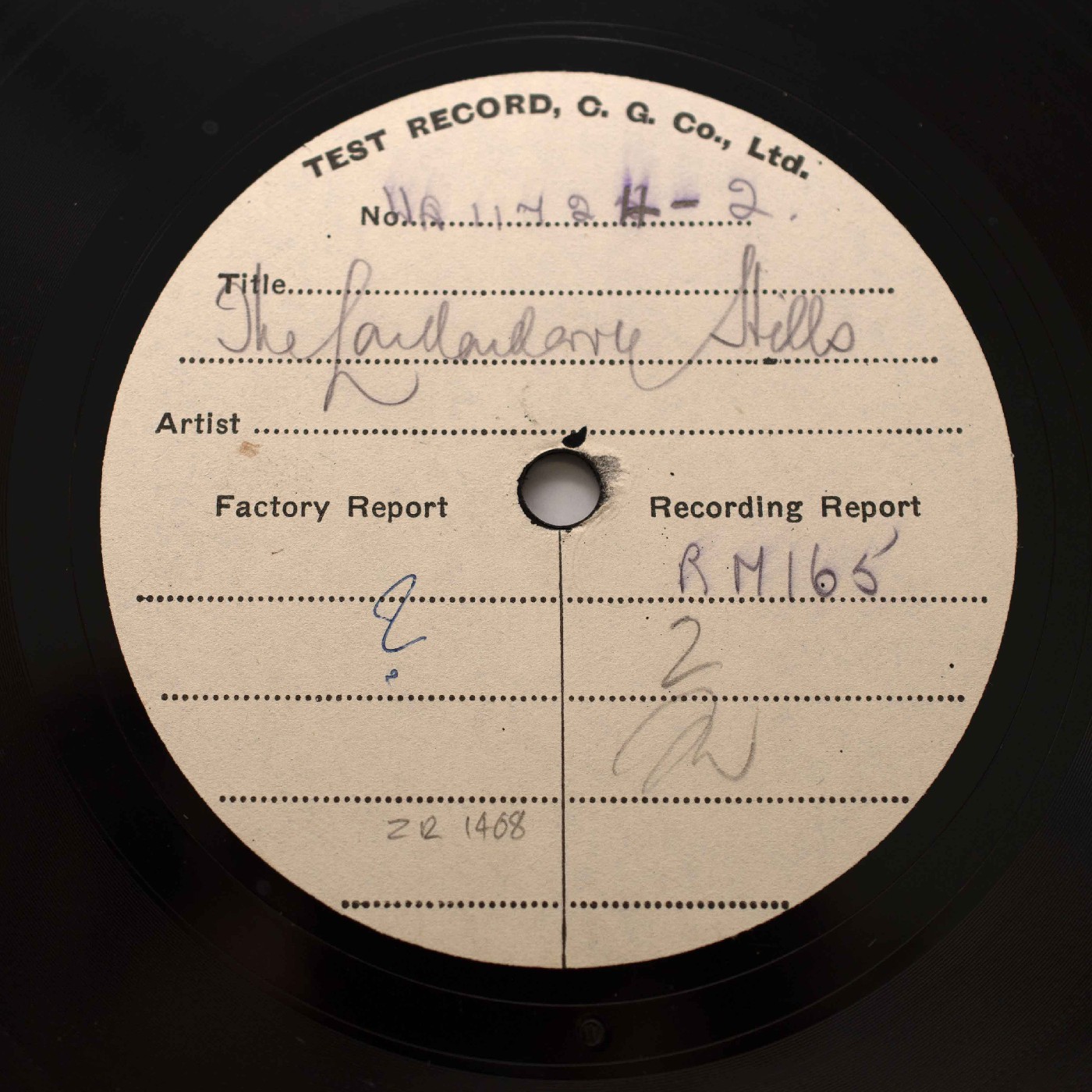 The Londonderry Hills.- Sample record/Test pressing